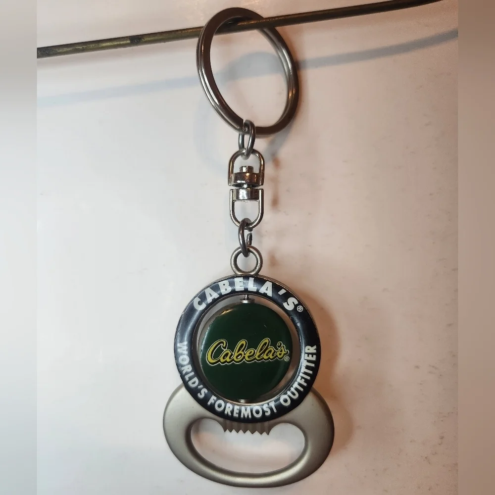Cabela's World Famous Outfiters Bottle opener Keychain